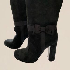 Moschino Black Suede Boots